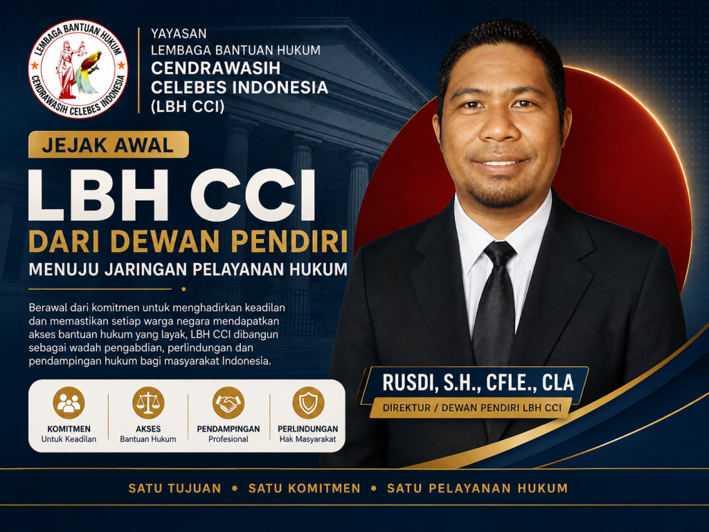 Jejak Awal LBH CCI: Dari Dewan Pendiri Menuju Jaringan Pelayanan Hukum