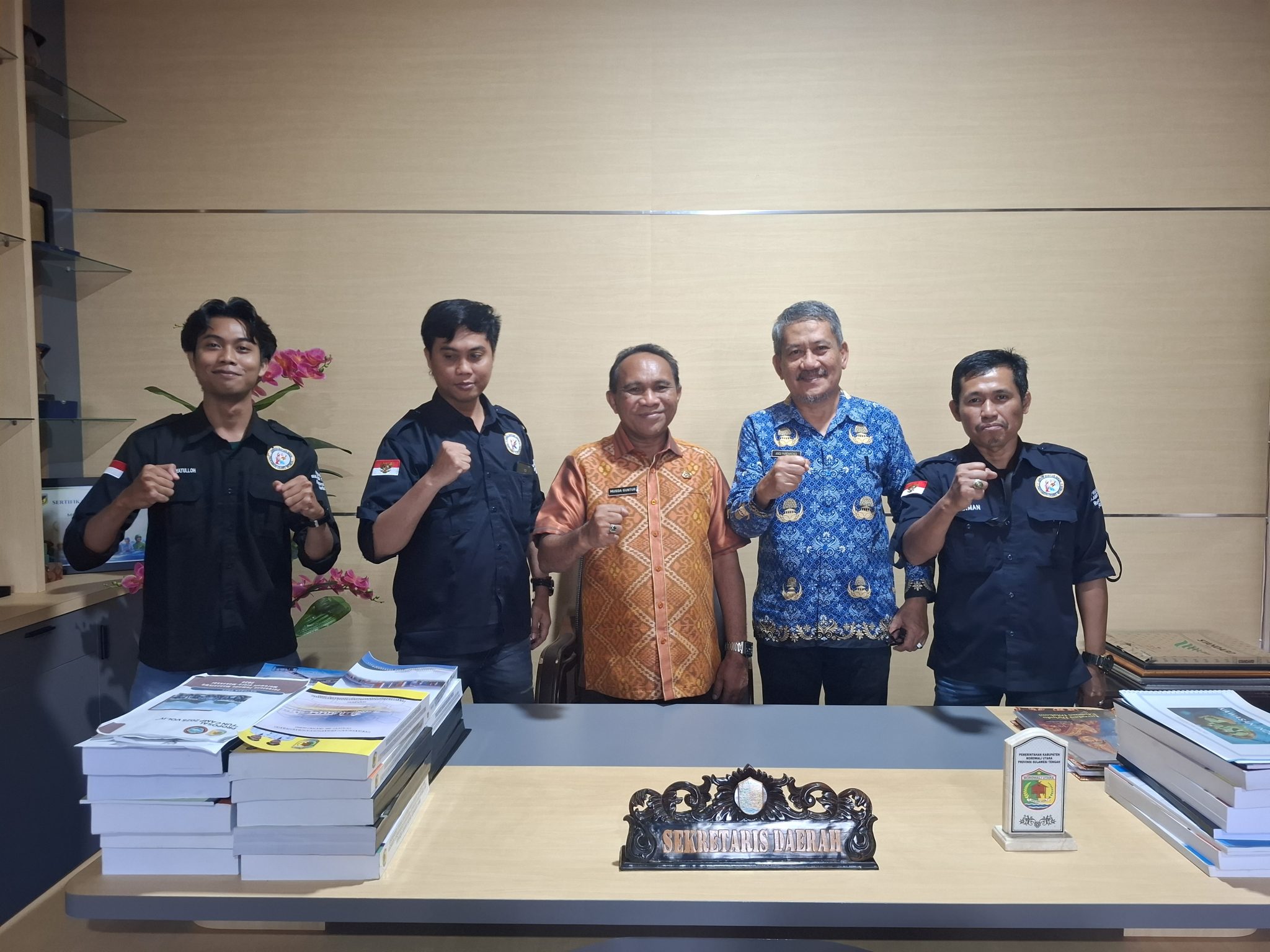Pertemuan LBH CCI Sulteng dengan Sekda dan Kadis DPMD Morowali Utara